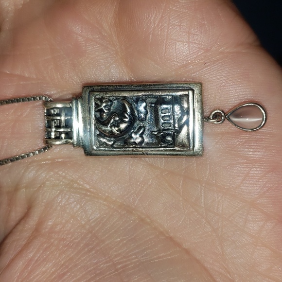 Sterling Silver Necklace Pendant Amy Zerner Design The Moon jewelry